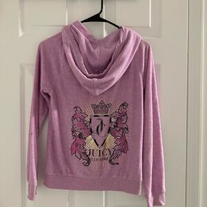 Juicy Couture Lavender Hoodie with Crest Design